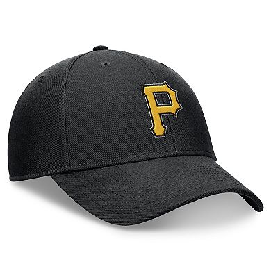 Men's Nike Black Pittsburgh Pirates Evergreen Club Performance Adjustable Hat
