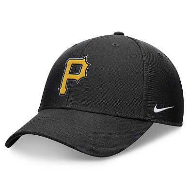 Men's Nike Black Pittsburgh Pirates Evergreen Club Performance Adjustable Hat