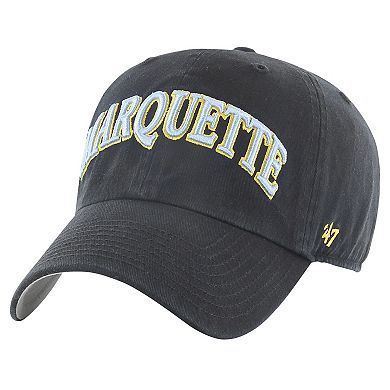 Men's '47 Black Marquette Golden Eagles Archie Script Adjustable Hat