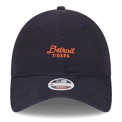 Women's New Era Navy Detroit Tigers Script 9TWENTY Adjustable Hat