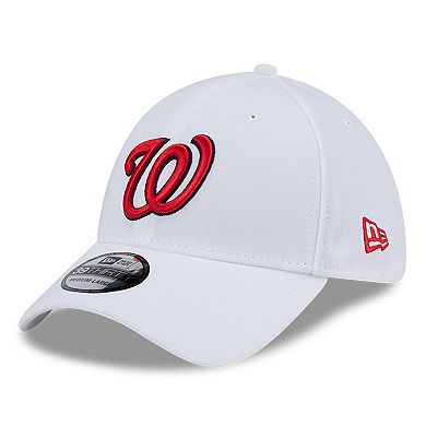 Men's New Era White Washington Nationals Evergreen 39THIRTY Flex Hat