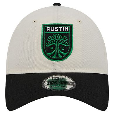 Men's New Era White Austin FC 2024 Kick Off Collection 9TWENTY Adjustable Hat