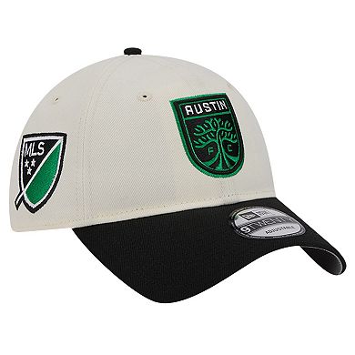 Men's New Era White Austin FC 2024 Kick Off Collection 9TWENTY Adjustable Hat
