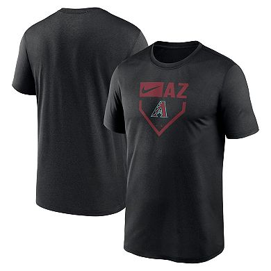 Men's Nike Black Arizona Diamondbacks Home Plate Icon Legend Performance T-Shirt