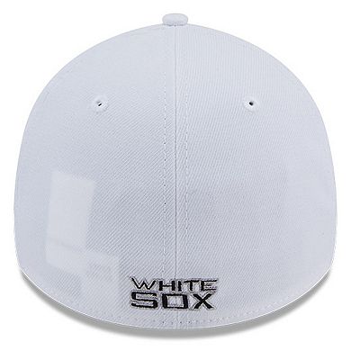Men's New Era White Chicago White Sox Evergreen 39THIRTY Flex Hat