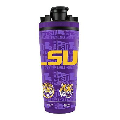 WinCraft LSU Tigers 26oz. 4D Stainless Steel Ice Shaker Bottle