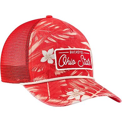 Men's '47 Scarlet Ohio State Buckeyes Tropicalia Hitch Adjustable Hat
