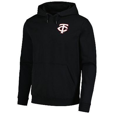 Men's Levelwear Black Minnesota Twins Podium Vintage Pullover Hoodie