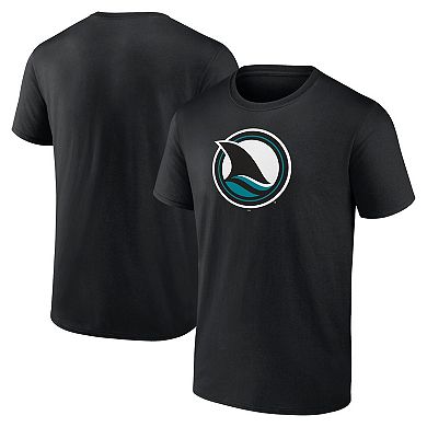 Men's Fanatics Branded Black San Jose Sharks Alternate Logo T-Shirt