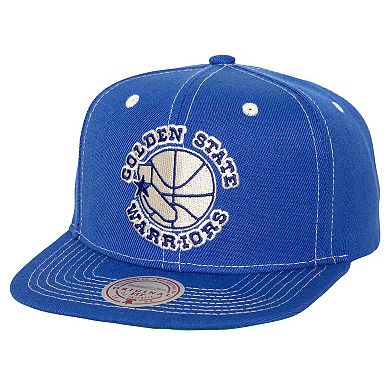Men's Mitchell & Ness Royal Golden State Warriors Energy Contrast Snapback Hat