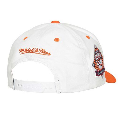 Men's Mitchell & Ness White Houston Astros Cooperstown Collection Tail Sweep Pro Snapback Hat