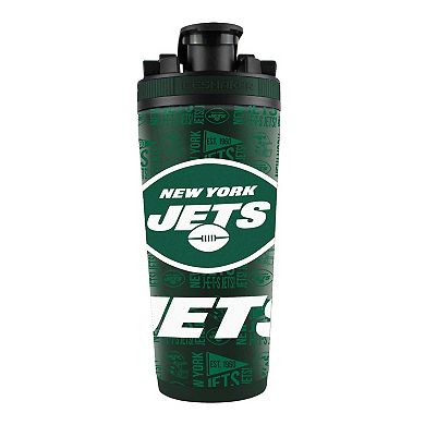 WinCraft New York Jets 26oz. 4D Stainless Steel Ice Shaker Bottle