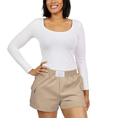Women's WEAR by Erin Andrews Tan Chicago Cubs Shorts