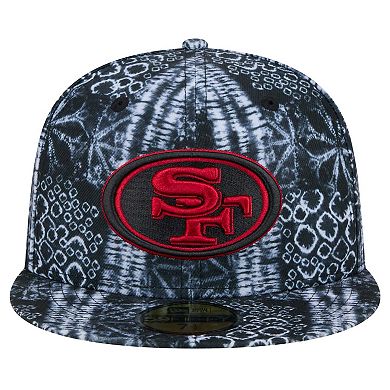 Men's New Era Black San Francisco 49ers Shibori 59FIFTY Fitted Hat