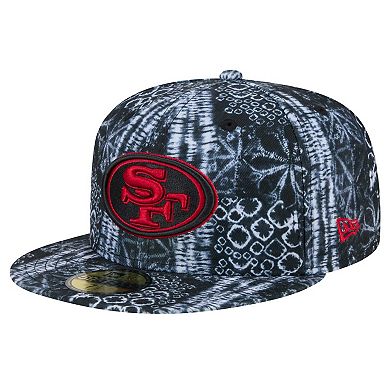 Men's New Era Black San Francisco 49ers Shibori 59FIFTY Fitted Hat