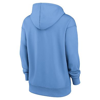 Women's Nike Light Blue Kansas City Royals Authentic Collection City Connect Practice Performance Pullover Hoodie