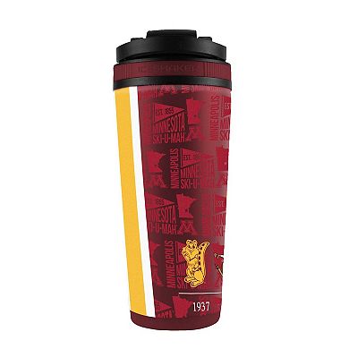 WinCraft Minnesota Golden Gophers 26oz. 4D Stainless Steel Ice Shaker Bottle