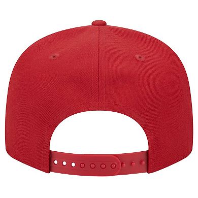 Men's New Era Crimson Indiana Hoosiers Team Script 9FIFTY Snapback Hat