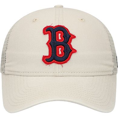 Men's New Era Stone Boston Red Sox Game Day 9TWENTY Adjustable Trucker Hat