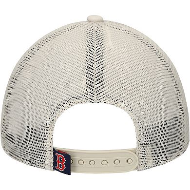 Men's New Era Stone Boston Red Sox Game Day 9TWENTY Adjustable Trucker Hat
