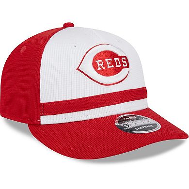 Men's New Era  White Cincinnati Reds 2024 Batting Practice Low Profile 9FIFTY Snapback Hat