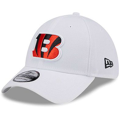 Men's New Era White Cincinnati Bengals Main 39THIRTY Flex Hat