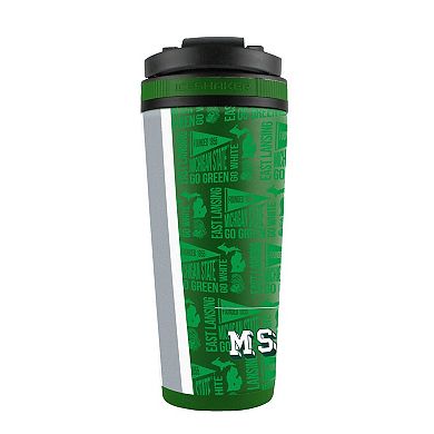 WinCraft Michigan State Spartans 26oz. 4D Stainless Steel Ice Shaker Bottle