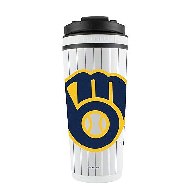 WinCraft Milwaukee Brewers 26oz. 4D Stainless Steel Ice Shaker Bottle