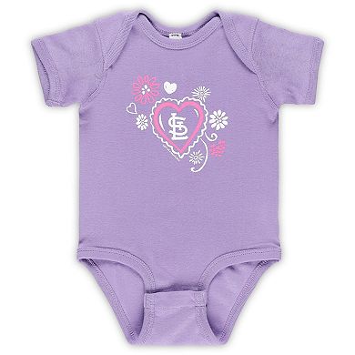 Infant Soft as a Grape St. Louis Cardinals 3-Pack Bodysuit Set