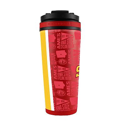 WinCraft Iowa State Cyclones 26oz. 4D Stainless Steel Ice Shaker Bottle