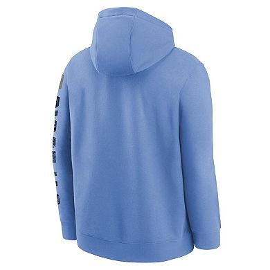 Youth Nike Light Blue St. Louis Cardinals Cooperstown Collection Splitter Club Fleece Pullover Hoodie