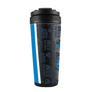 WinCraft Carolina Panthers 26oz. 4D Stainless Steel Ice Shaker Bottle