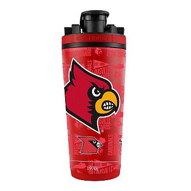 WinCraft Louisville Cardinals 26oz. 4D Stainless Steel Ice Shaker Bottle