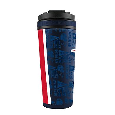 WinCraft New England Patriots 26oz. 4D Stainless Steel Ice Shaker Bottle