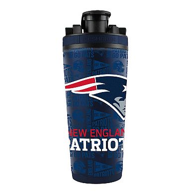 WinCraft New England Patriots 26oz. 4D Stainless Steel Ice Shaker Bottle
