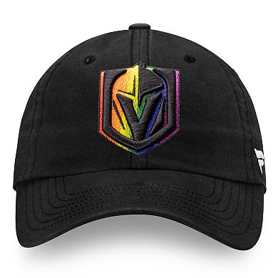 Men's Fanatics Branded Black Vegas Golden Knights Pride Fundamental Adjustable Hat