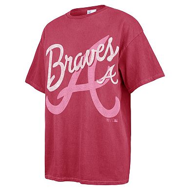 Women's '47 Pink Atlanta Braves Dopamine Tradition T-Shirt