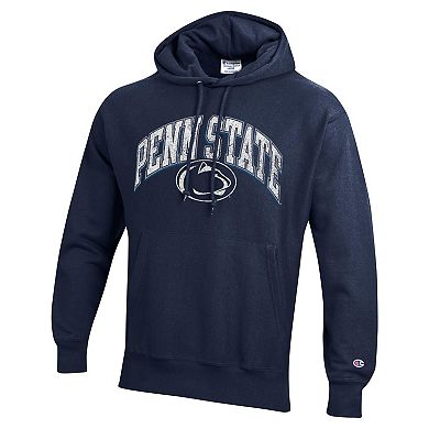 Men's Champion Navy Penn State Nittany Lions Vault Late Night Reverse Weave Pullover Hoodie