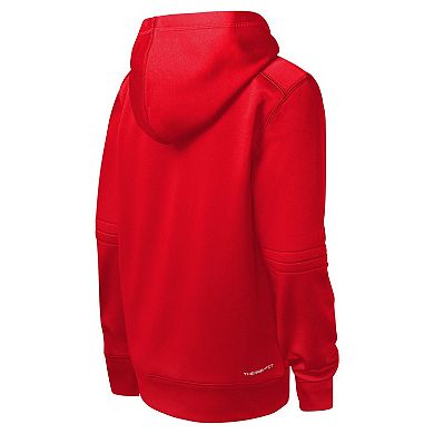 Youth Nike Red Los Angeles Angels City Connect Practice Graphic Performance Pullover Hoodie