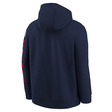 Youth Nike Navy Boston Red Sox Cooperstown Collection Splitter Club Fleece Pullover Hoodie