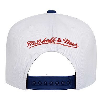 Youth Mitchell & Ness White Golden State Warriors Wave Runner Snapback Hat