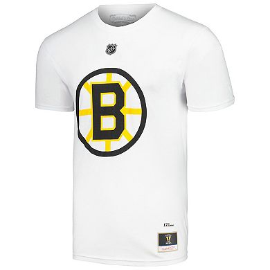 Men's Mitchell & Ness Willie O'Ree White Boston Bruins  Name & Number T-Shirt