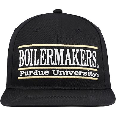 Unisex The Game Black Purdue Boilermakers Retro Bar Snapback Hat