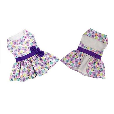 Doggie Design Butterfly Dog Dress With Matching Leash
