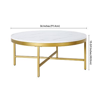 Finley & Sloane Xivil Wide Round Coffee Table