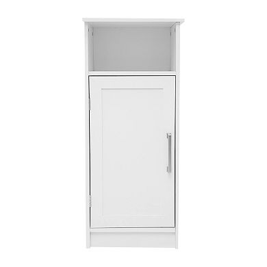 Merrick Lane Contemporary Single Door Bathroom Storage Cabinet With Shelves
