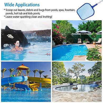 Blue, Swinging Pool Skimmer Cleaner Mesh Net