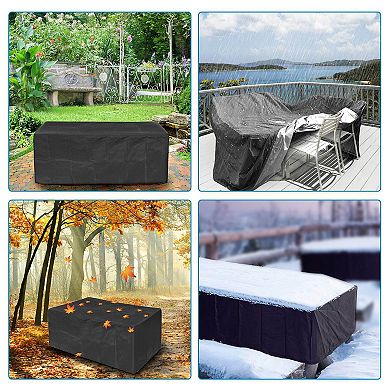 210d Waterproof Outdoor Furniture Cover - Windproof, Dustproof, Patio Furniture Protector M Size