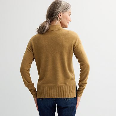 Women's Croft & Barrow?? Mockneck Pullover Sweater