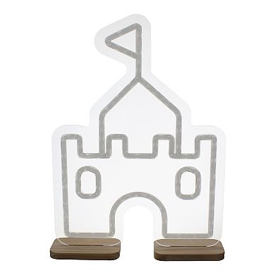 The Big One Kids LED Neon Light-Up Castle Table Decor